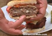 Cheese Stuffed Grilled Hamburger