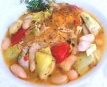 Mediterranean Style Braised Lemon Chicken Legs With Artichoke Hearts