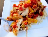 Chicken And Peaches Picante