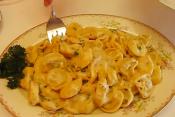 Chicken And Prosciutto Tortelloni Alfredo