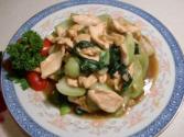 Chicken With Oyster Sauce And Pak Choi