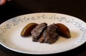 Chicken Liver On Pear 