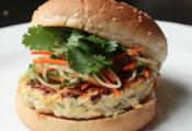 Spicy Thai Style Chicken Satay Burger