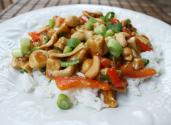 Chicken Stir Fry With White Jasmine Rice