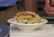 Pan Seared Chicken Over Lemon Leek Tossed Whole Wheat Linguine