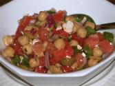 Simple Mediterranean Chickpea And Feta Salad