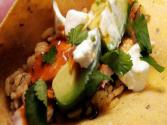 Chipotle Glazed Roast Chicken Tacos With Pumpkin Rice