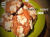 Choco-mint Snowcap Cookies - Christmas Baking