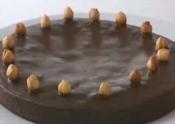 Rich Chocolate Cake With Hazelnut.