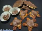 Halloween Chocolate Candies - Caramel And Pecan Chocolate Turtles,
Chocolate Nut Cluster And Nut Bark