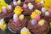 Easter Chocolate Flavored Cupcakes