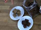 Chocolate Peanut Butter Goji Berry Fudge