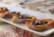 Chocolate Crostini With Sea Salt Topping