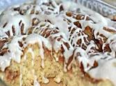 Cinnamon Roll Coffee Cake With Vanilla Glaze