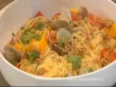Clam And Chorizo Angel Hair Pasta