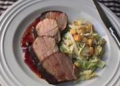 Cocoa Crusted Pork Tenderloin With Sour Cherry Sauce