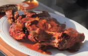 Barbecued Country Style Ribs In Apricot Bourbon Sauce