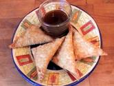 Crab Rangoon With Sweet-sour Sauce