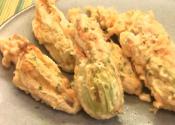 Squash Blossoms Stuffed With Crab And Goat Cheese