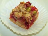 Cranberry Orange Pistachio Crumb Bars