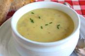 Cream Of Potato And Green Garlic Soup