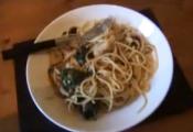 Creamy Spaghetti With Crispy Bacon