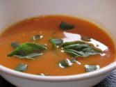 Creamy Tomato Soup With Basil And Beans