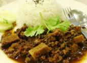Creole Seasoned Chicken And Beef Over Rice