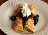 Crepes Stuffed With Blueberries & Mascarpone Cheese And Whole Wheat Crepes Too!