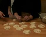 Greek Cretan Cheese Pies Part 3 - Filling The Pies