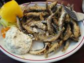Masala Crusted Whitebait On Lime Ranch Red Onion