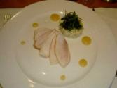 Australian Crocodile With Celeriac & Fennel Remoulade, And Pear & Onion Puree