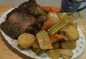 Crock Pot Cross Rib Roast