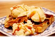 Crunchy Chocolate Chip Banana Waffles
