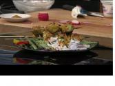 Curried Chicken Kabobs And Citrus & Shrimp Salad