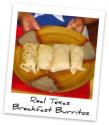 Texan Breakfast Burrito With Eggs And Bacon