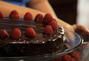 Dairy Free Yellow Cake With Chocolate Frosting