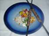 Lamb Kofta With Rice, Labneh And Fattoush