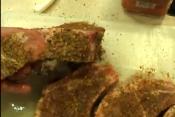 Barbecued Bone-in Pork Chop