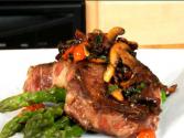 Don Vito Ribeye With A Side Of Glazed Asparagus