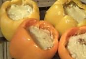 Dungeness Crab Stuffed Bell Peppers