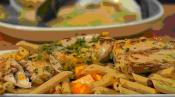 Easy And Simple Bahama Penne And Seared Mahi-mahi