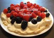 Berry Topped Pavlova