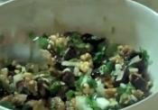 Broiled Eggplant And Walnut Salad