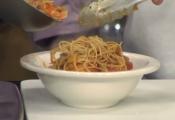 Healthy Eggplant Pomodoro With Whole Wheat Angel Hair Pasta