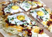 Eggs Bacon And Hash Breakfast Pizza 