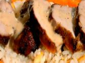 Espresso Rubbed Pork Tenderloin With Black Cherry Ice Cream Sauce