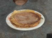 European Style Pancake With Optional Sweet Or Salty Toppings