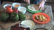 Fajitas With Shrimp, Pineapple And Veggies