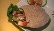 Pita Bread With Falafel And Tahini 